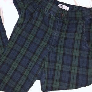 Plaid Hollister pants